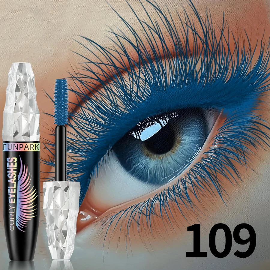9-Color Waterproof Mascara – Lengthening & Volumizing Formula