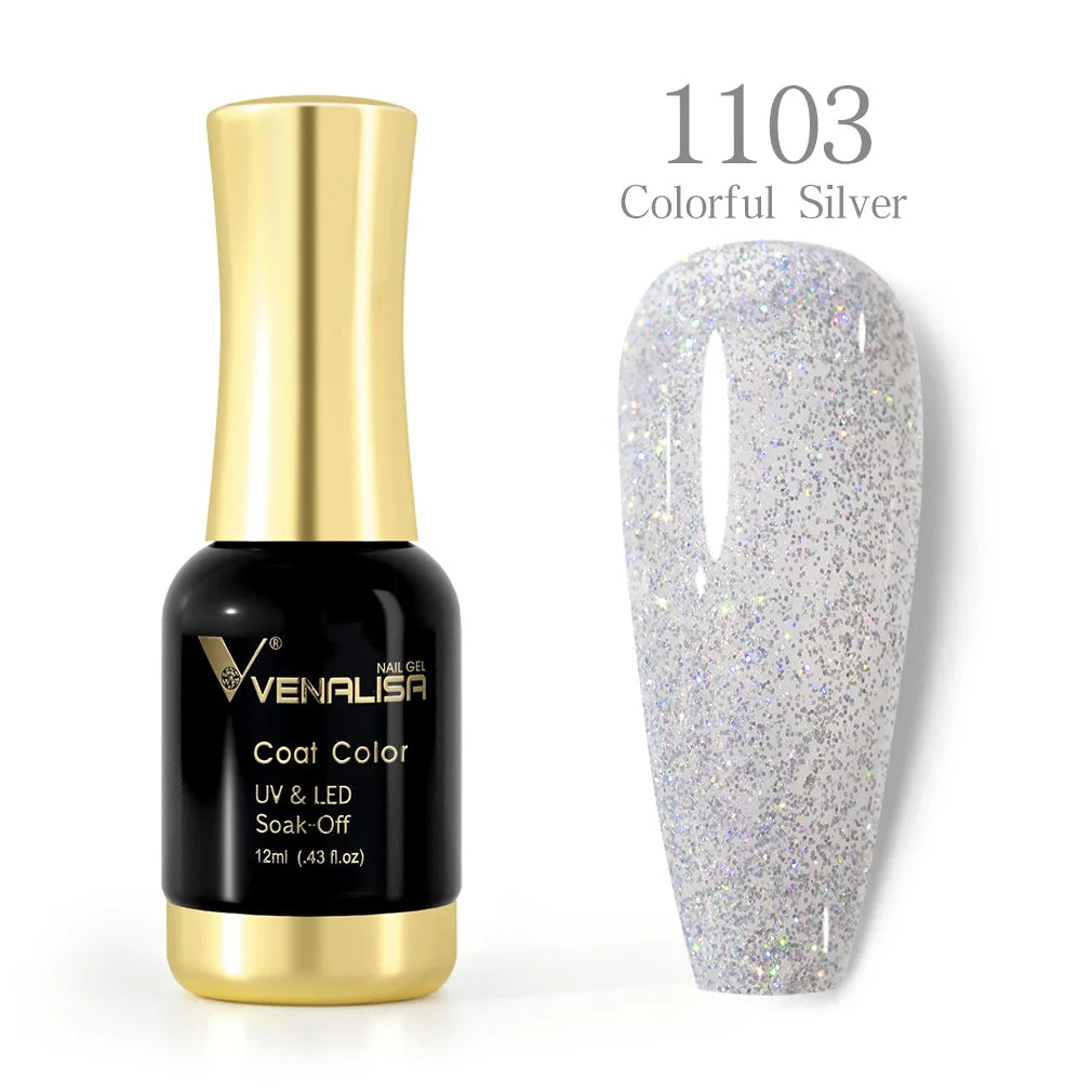 VENALISA Gel Nail Polish Set – 120 Colors UV/LED Soak Off 12ml