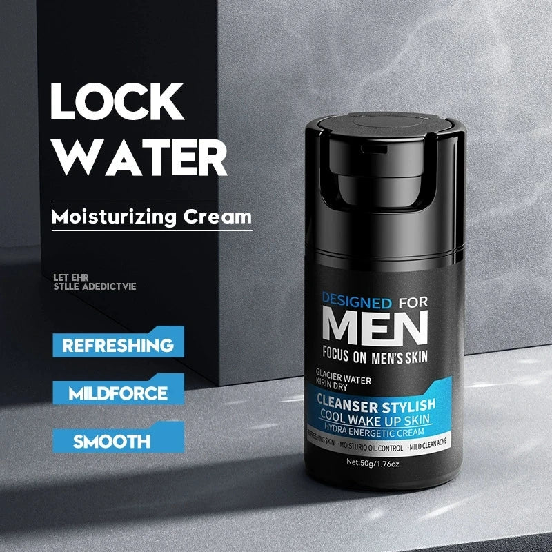 SADOER Men's Skin Care Kit – Cleanser, Moisturizer, Sunscreen, Mask, Lip Balm & Eye Cream