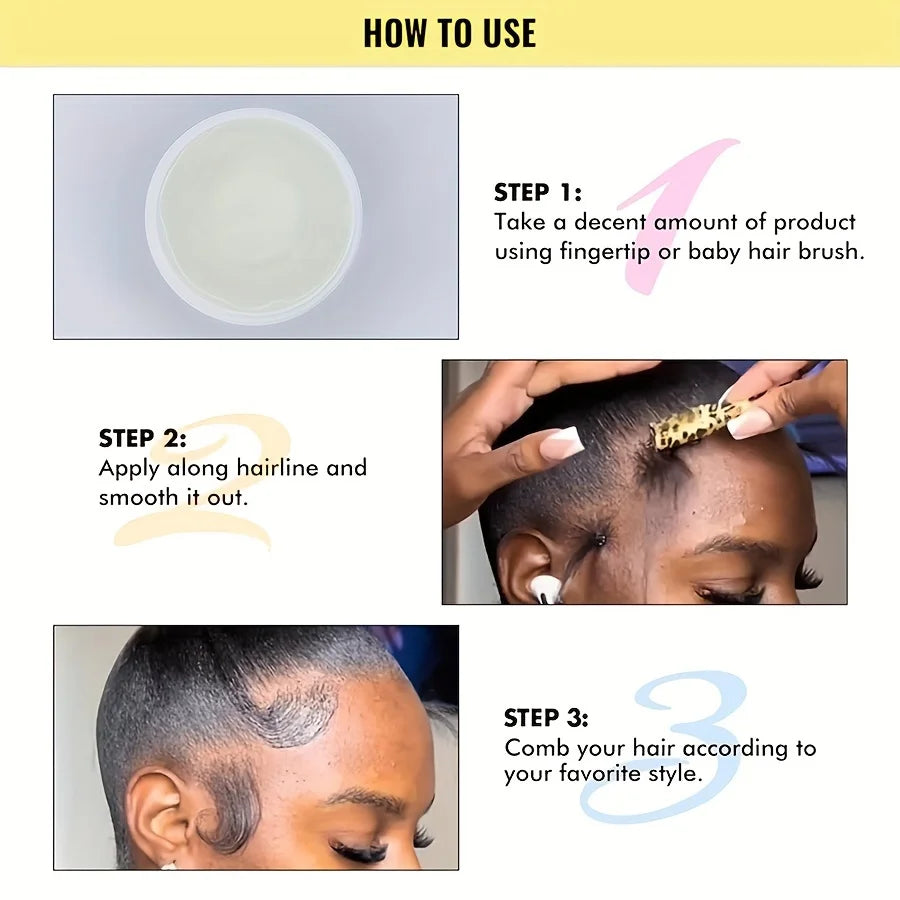 GZE African Black Castor Braid Gel – Extra Hold Edge Control