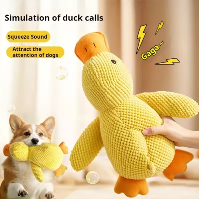 DuckieBuddy: Soft Plush Comfort Toy for Pets