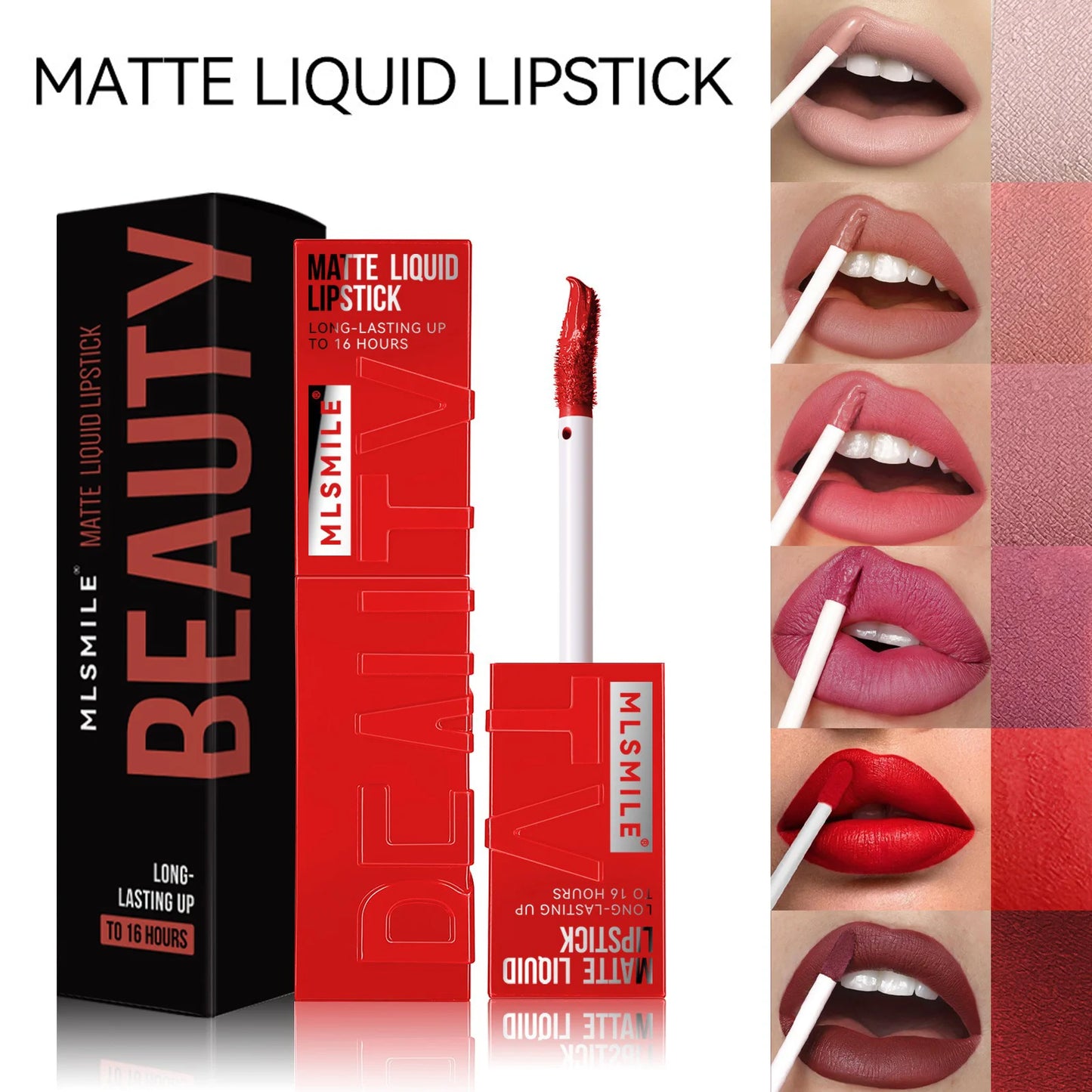 Professional Velvet Matte Liquid Lipstick – Waterproof & Non-Stick Formula