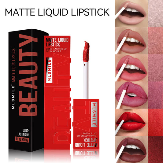 Professional Velvet Matte Liquid Lipstick – Waterproof & Non-Stick Formula