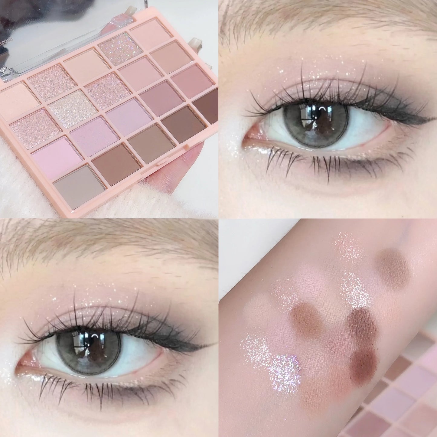 20-Color Matte Eyeshadow Palette – Waterproof Long Lasting