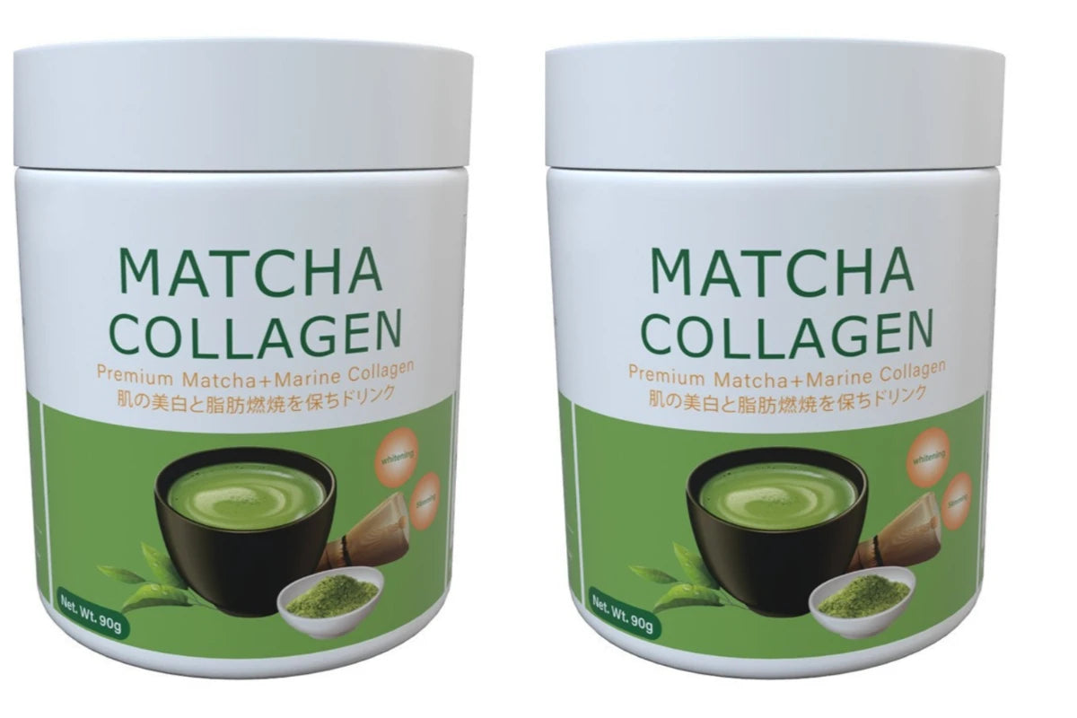 MatchaGlow: Marine Collagen & Green Tea Beauty Drink Mix