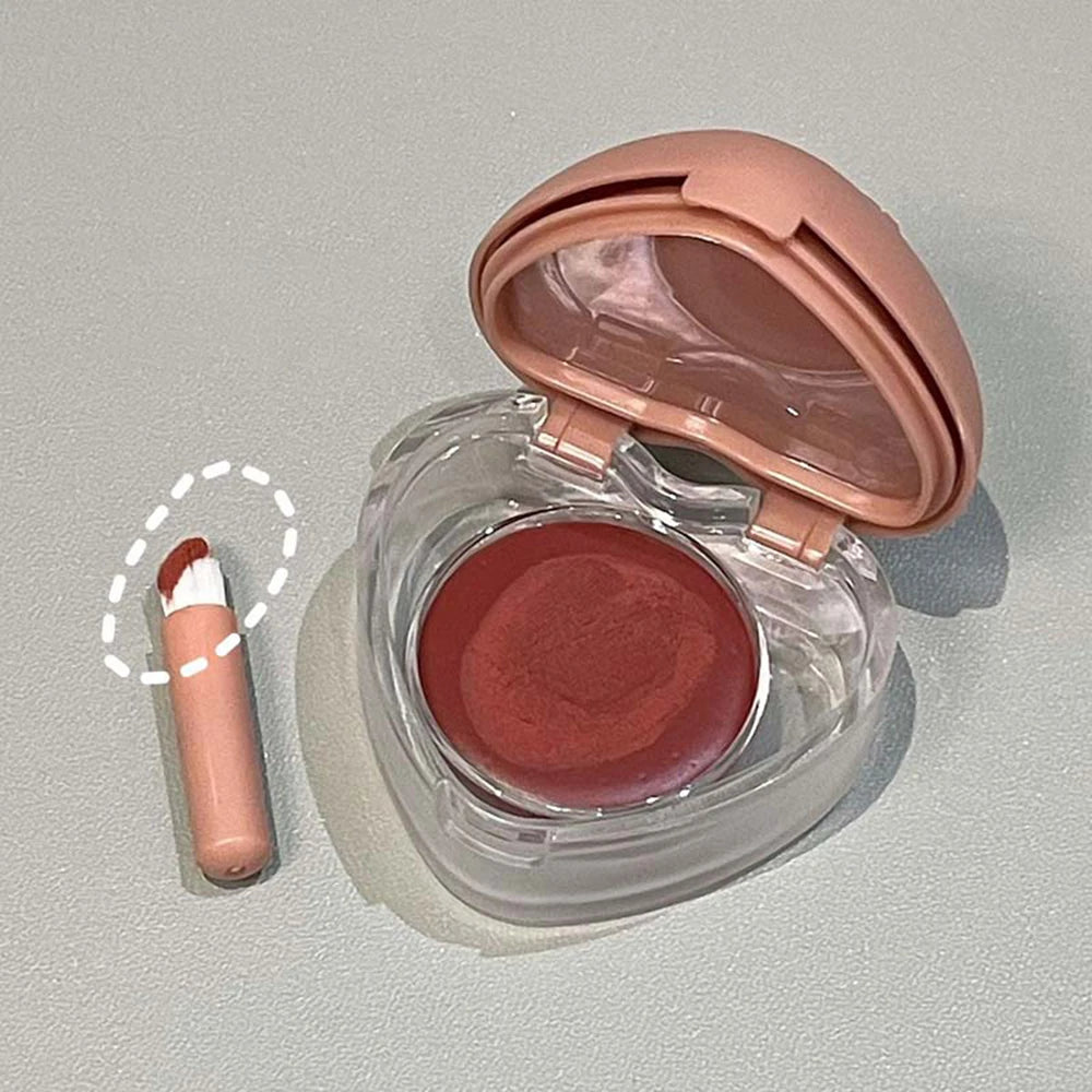 HERORANGE Lip & Cheek Mud – Matte Cream Blush with Brush