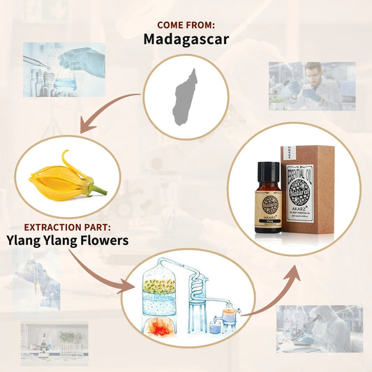 AKARZ Ylang-Ylang Essential Oil – Aromatherapy & Skin Care Oil