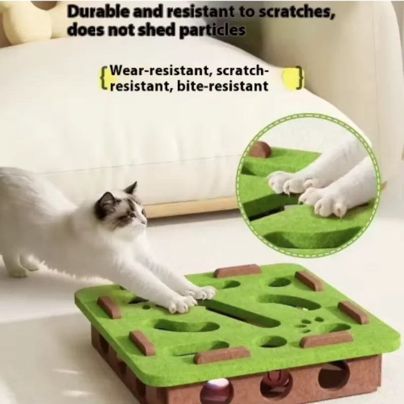BrainyBox: Interactive Felt Maze for Cats
