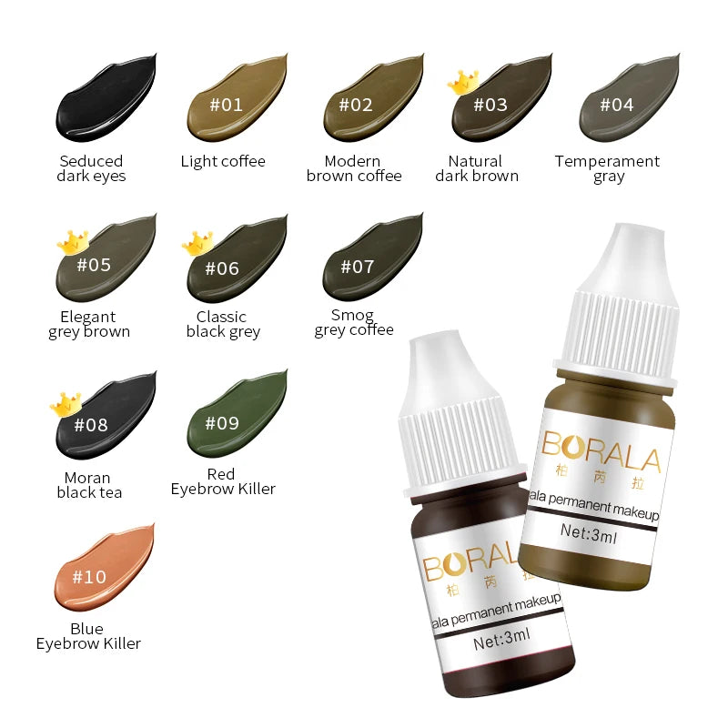 Borala PMU Pigment Ink – Lip & Eyebrow Microblading 3ml