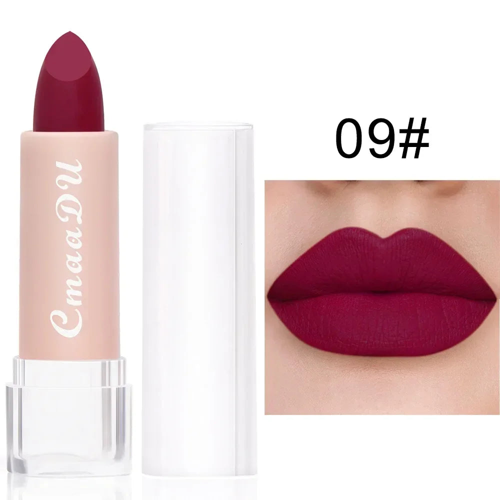 CmaaDu 15-Color Matte Liquid Lipstick Set – Waterproof Long Wear