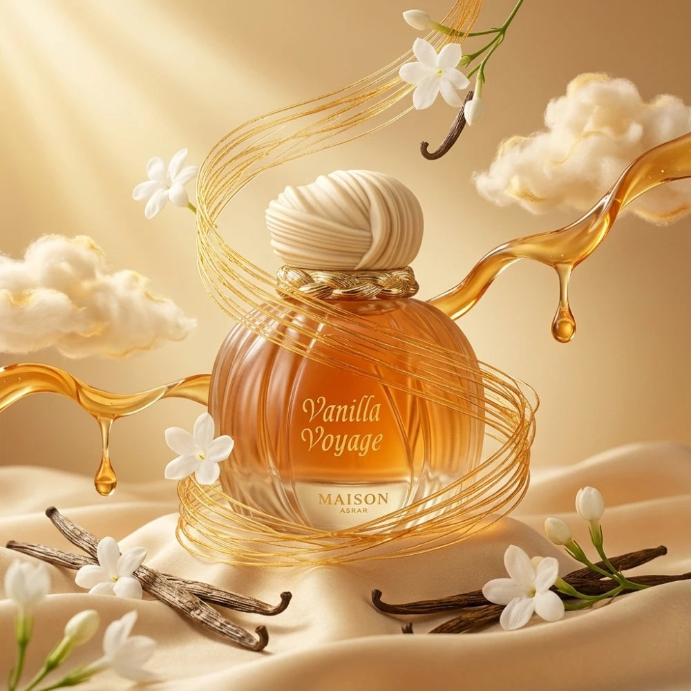 A MAISON ASRAR Eau de Parfum – Vanilla Caramel Gourmand Unisex Fragrance (100ml)