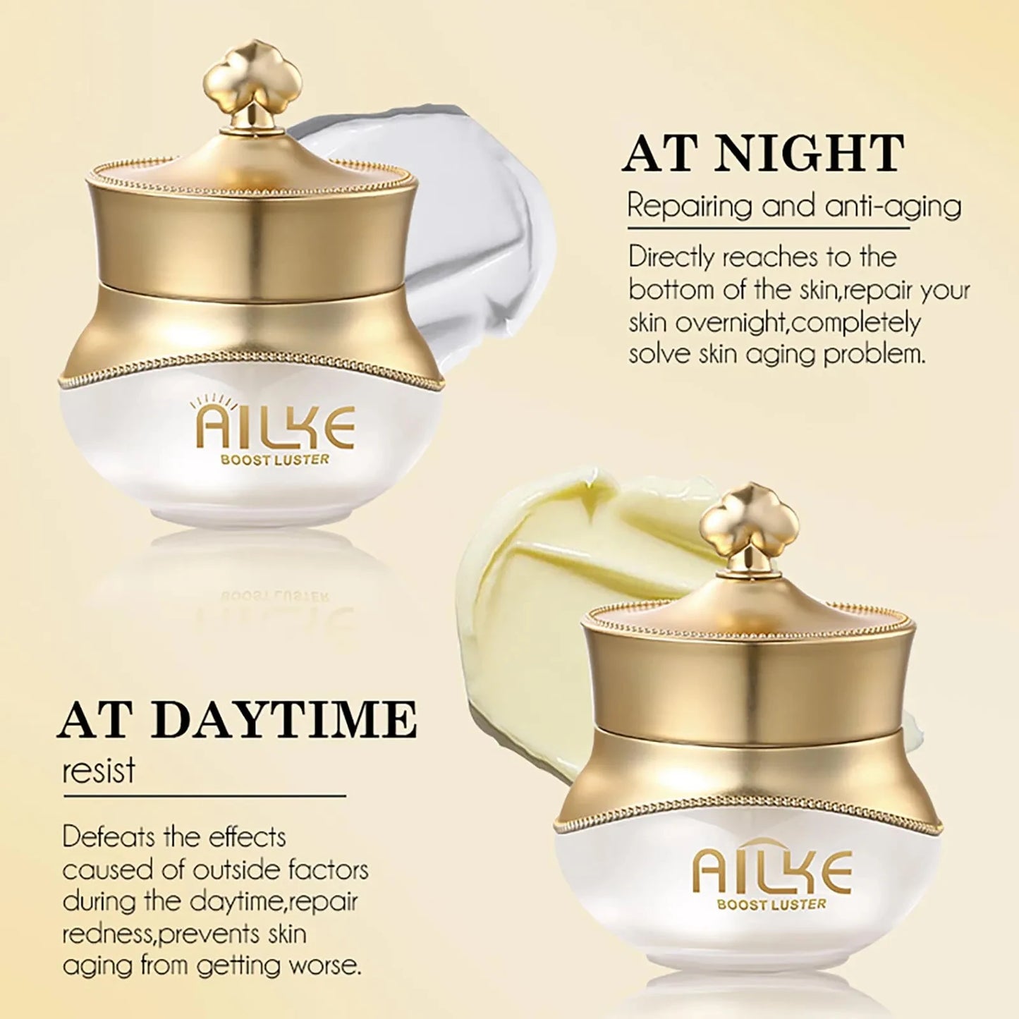 AILKE Rose Face Cream – Whitening, Anti-Wrinkle & Hydrating Korean Skincare Set
