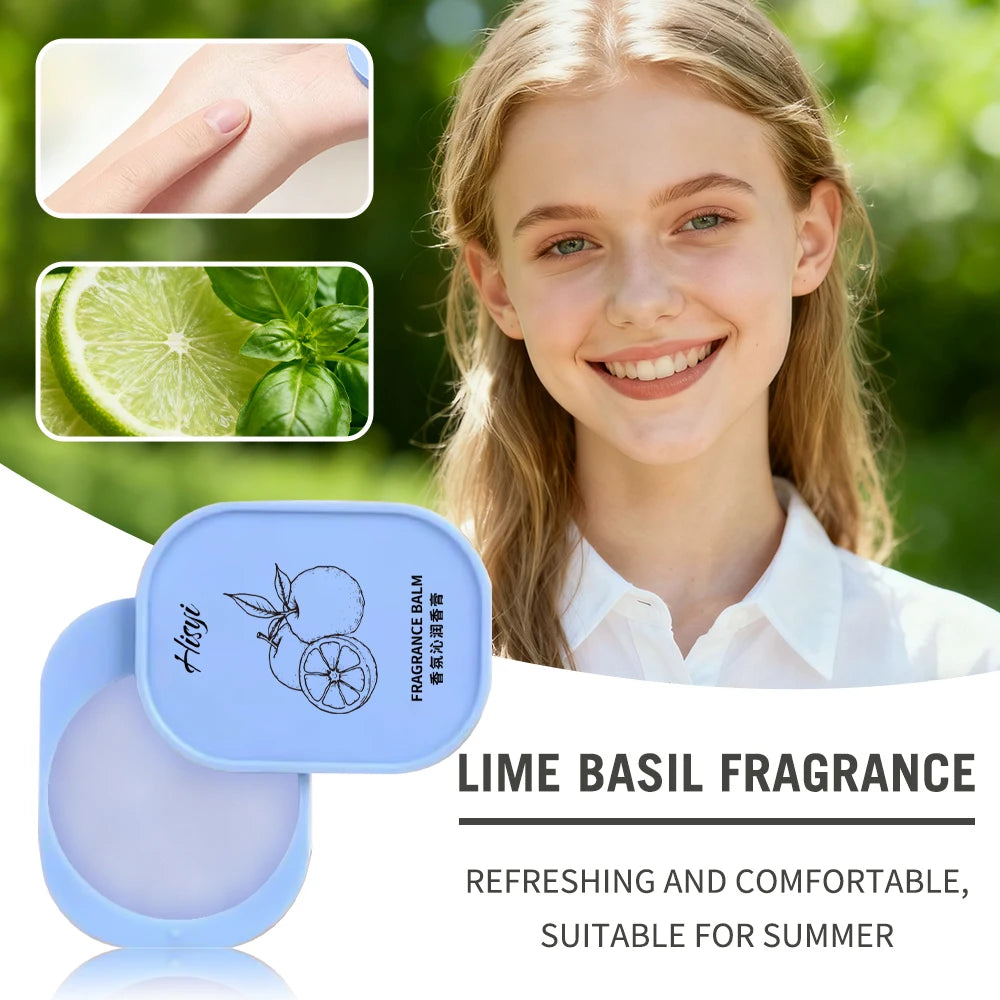Solid Perfume Balm – Long-Lasting Floral Fragrance, Vegan, Unisex, Skin-Friendly (Face/Body Use)
