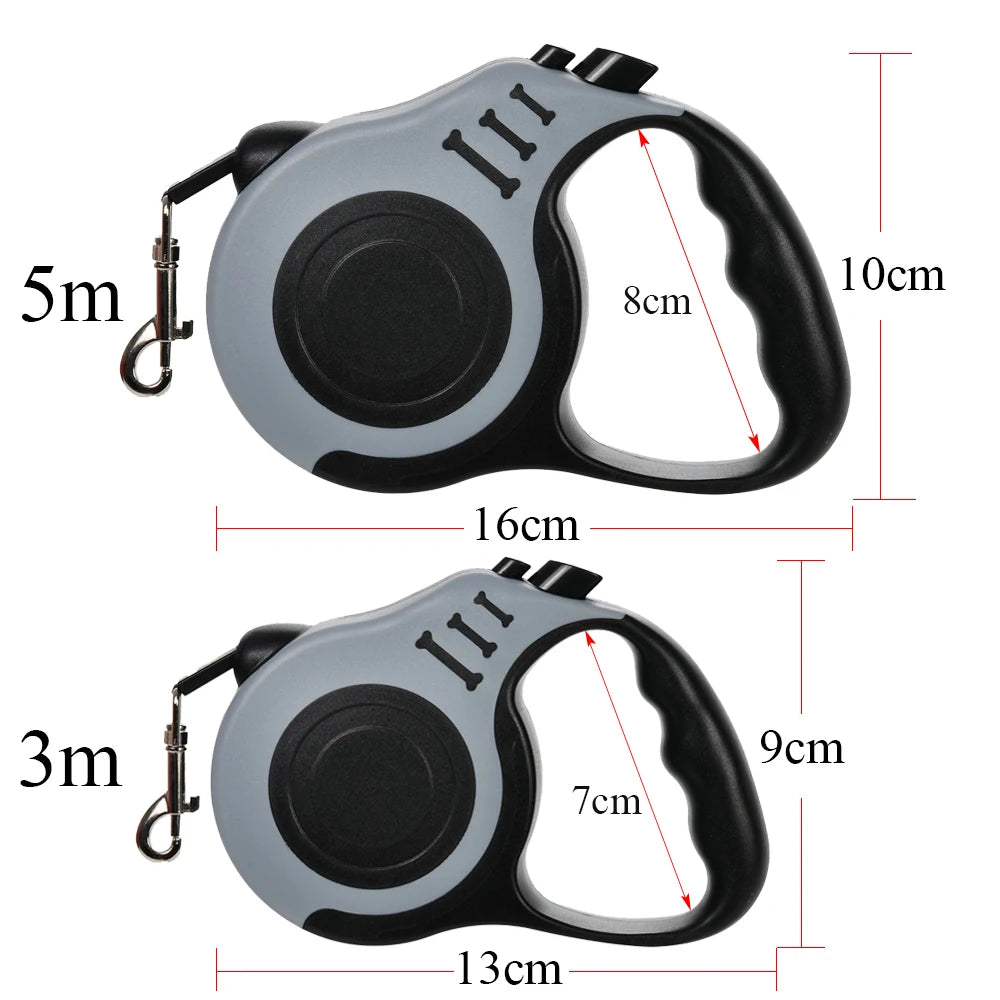 FlexiSafe: Heavy-Duty Retractable Dog Leash (3m / 5m)