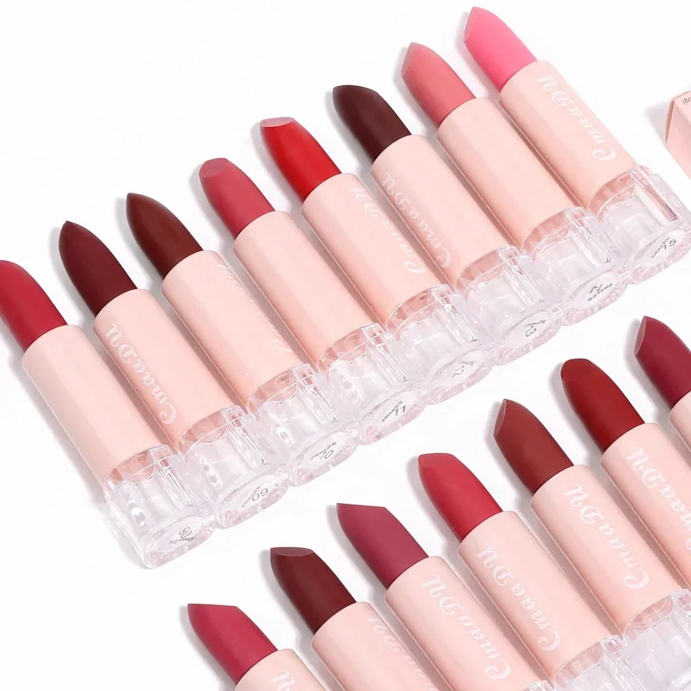 CmaaDu 15-Color Matte Liquid Lipstick Set – Waterproof Long Wear