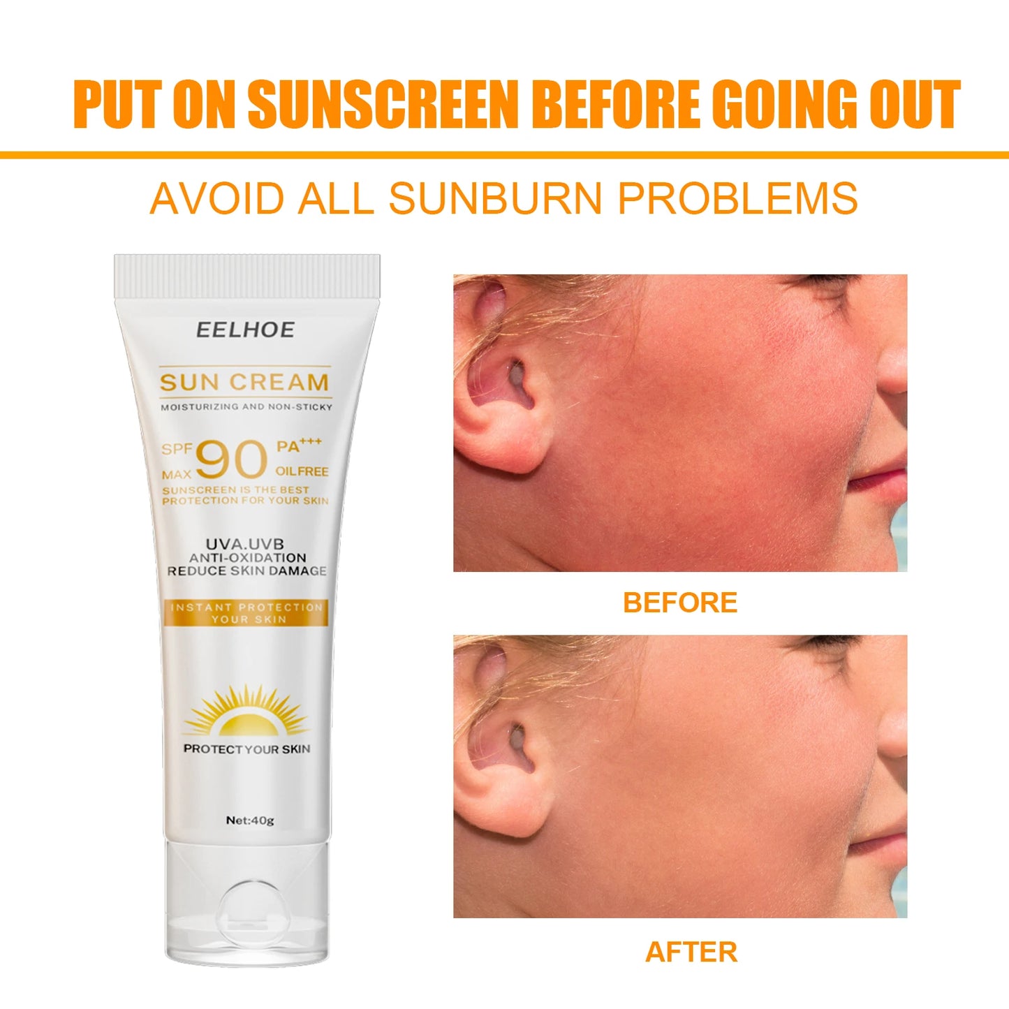 SPF 90 Sunscreen – Face & Body Oil Control Sun Cream