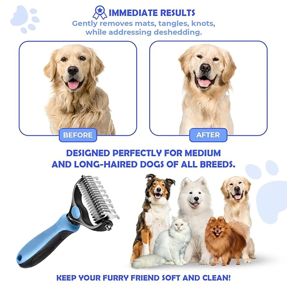 DetanglePro: Double-Sided Stainless Steel Knotting Comb