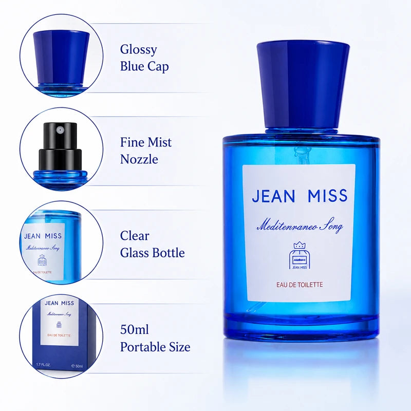 Unisex Eau de Toilette – Oceanic Citrus Mediterranean Fragrance (50ml)