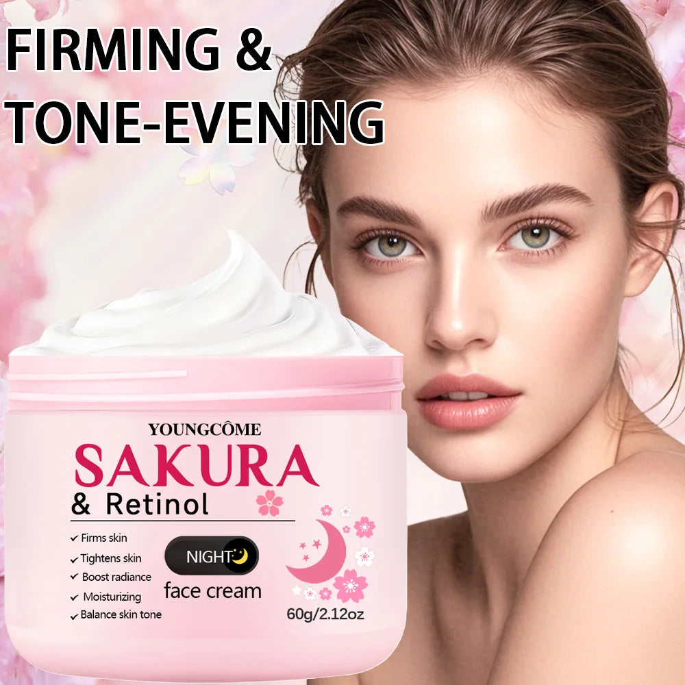 Day & Night Skincare Set – Pink Peptide, Vitamin C, Sakura & Retinol Firming Kit