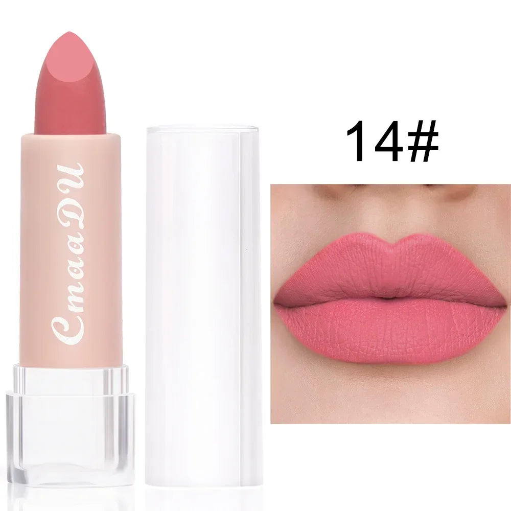 CmaaDu 15-Color Matte Liquid Lipstick Set – Waterproof Long Wear