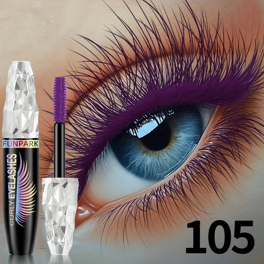 9-Color Waterproof Mascara – Lengthening & Volumizing Formula