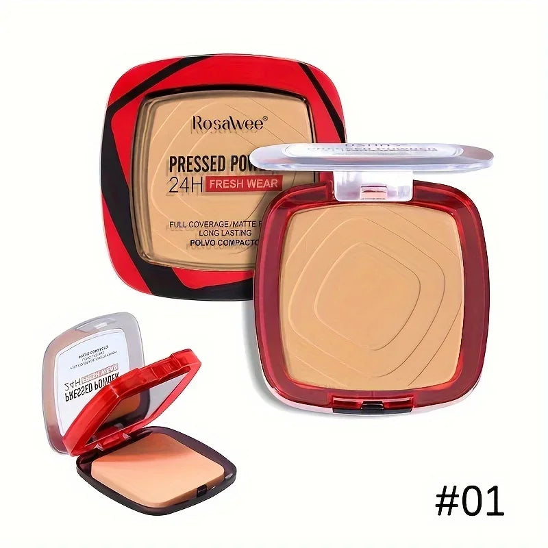 Matte Pressed Powder Foundation – Full Coverage Long Wear