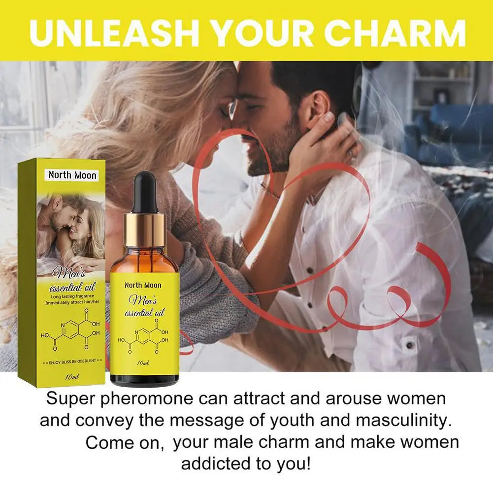 Men Pheromone Essential Oil Perfume – Intense Long Lasting Fragrance