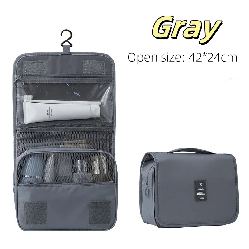 Hanging Travel Toiletry Bag with Hook (Waterproof)