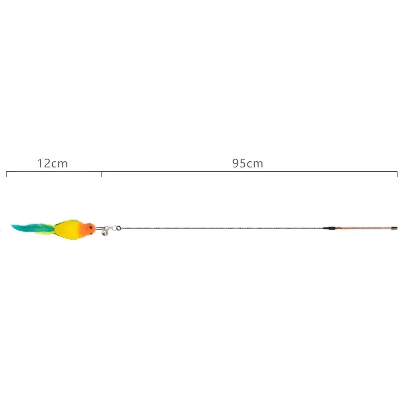 BirdieHunt: Interactive Feather Teaser Wand