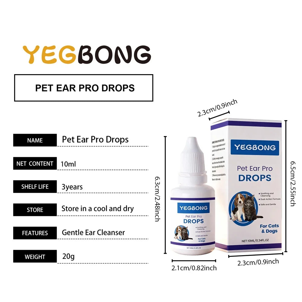 EarRelief: Professional Ear Cleansing Drops for Pets
