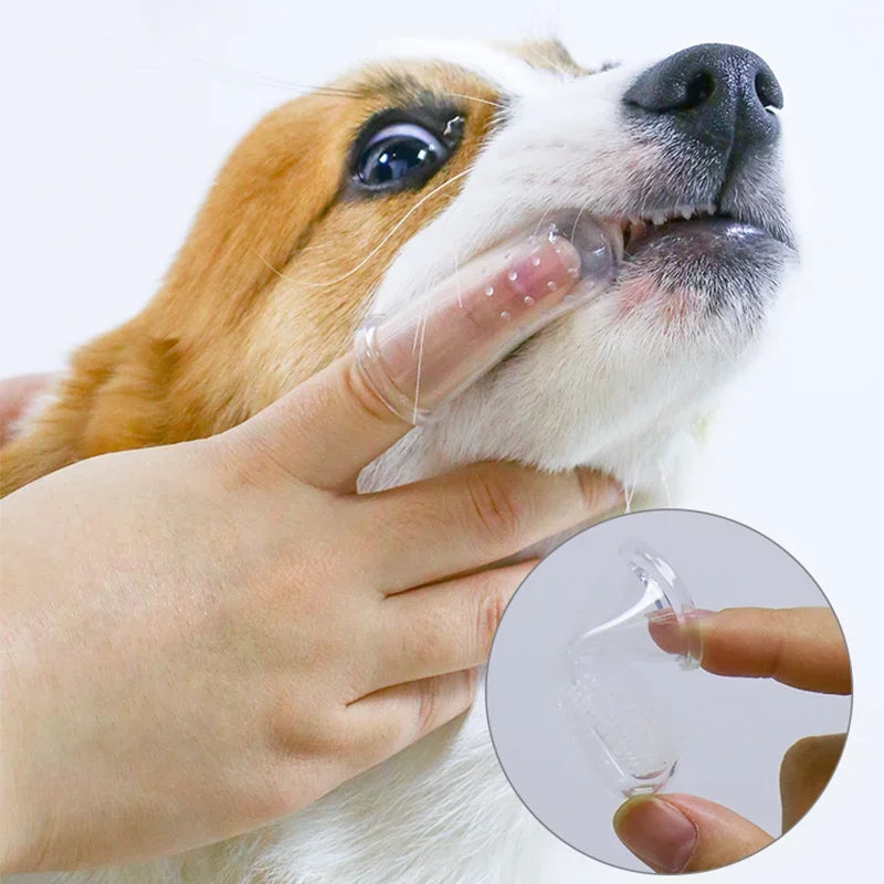 DentalFinger: Soft Silicone Pet Toothbrush