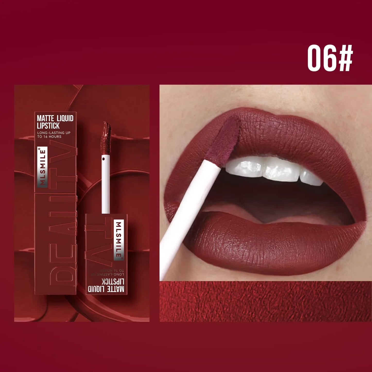 Professional Velvet Matte Liquid Lipstick – Waterproof & Non-Stick Formula