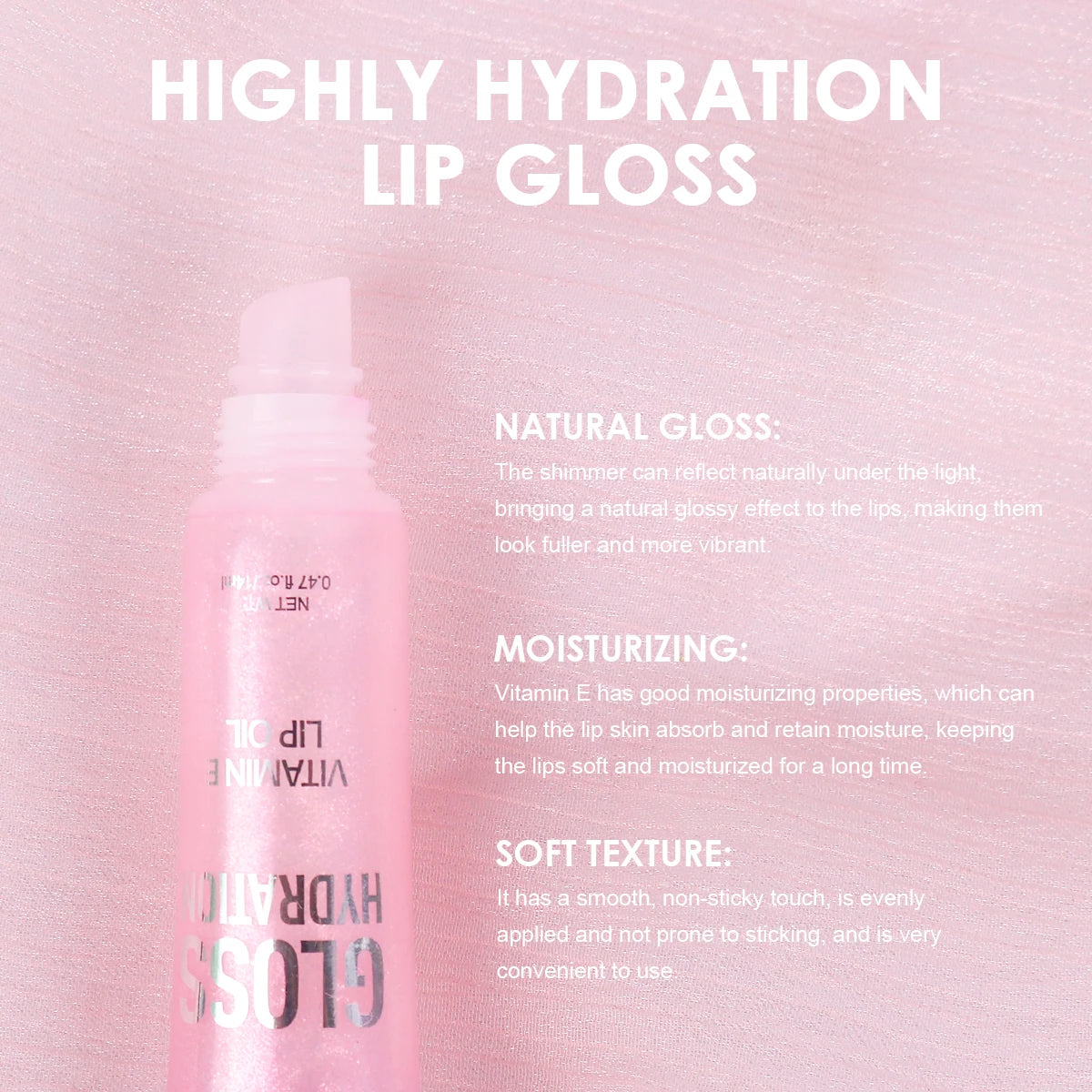 Crystal Jelly Lip Oil – Moisturizing Glossy Lip Care