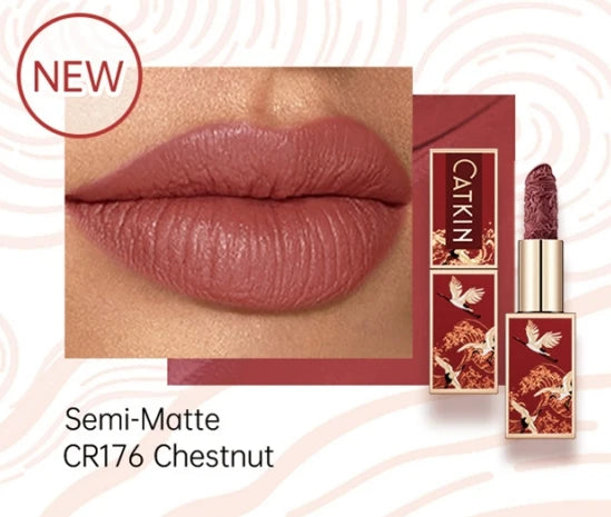 CATKIN Hydrating Matte Lipstick – Creamy, Long-Lasting Satin Finish