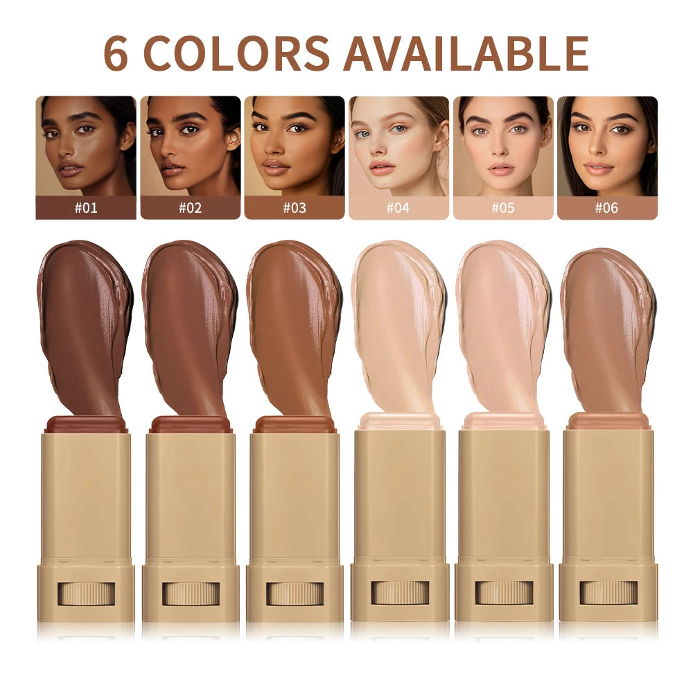 Skin Tint Foundation Stick – 6 Colors Travel Makeup Balm