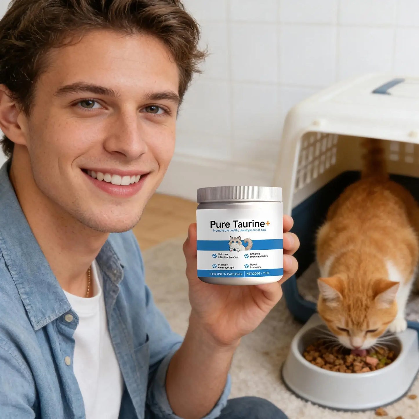VitaHeart: Pure Taurine Supplement for Cats