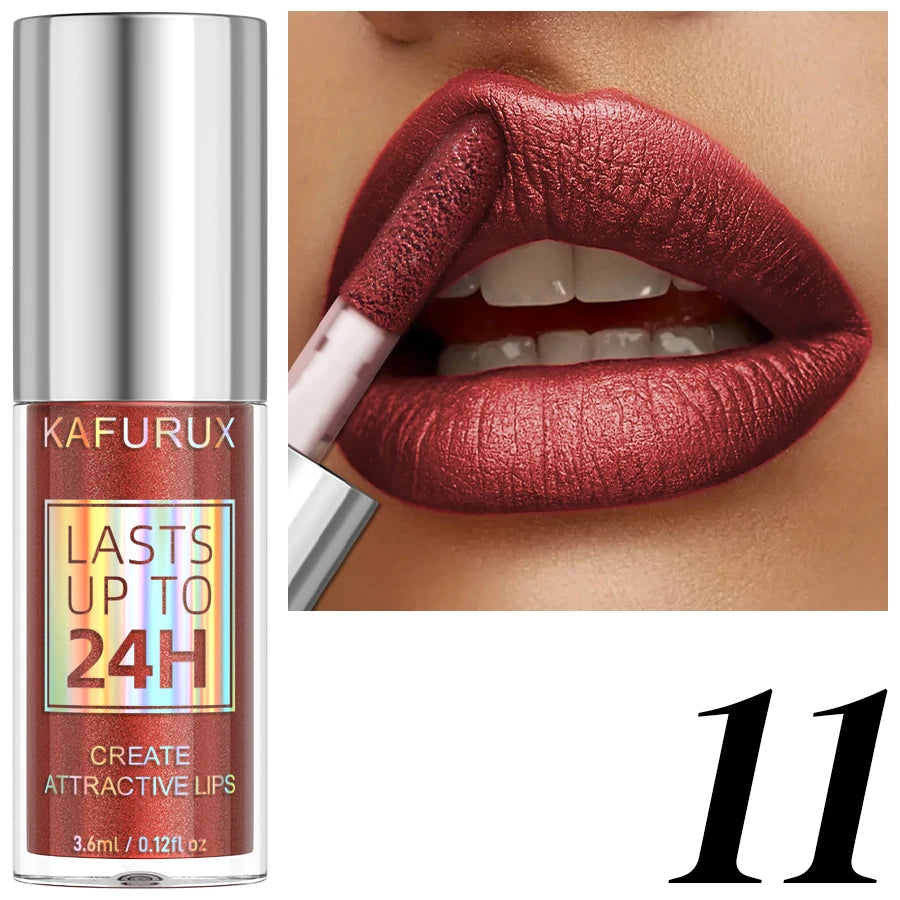 20-Color Glitter Lip Gloss Set – Waterproof Diamond Shine