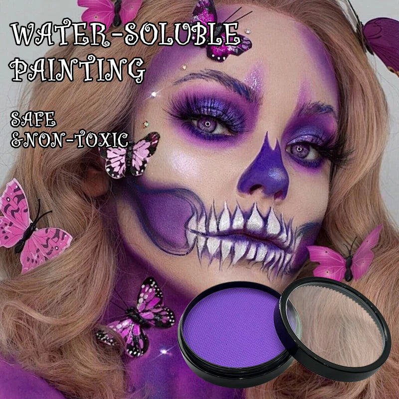 6 Colors Water Activated Face & Body Paint Kit – Non-Toxic Makeup
