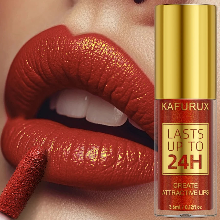 Metallic Glitter Lip Gloss – Long Lasting Waterproof Shine