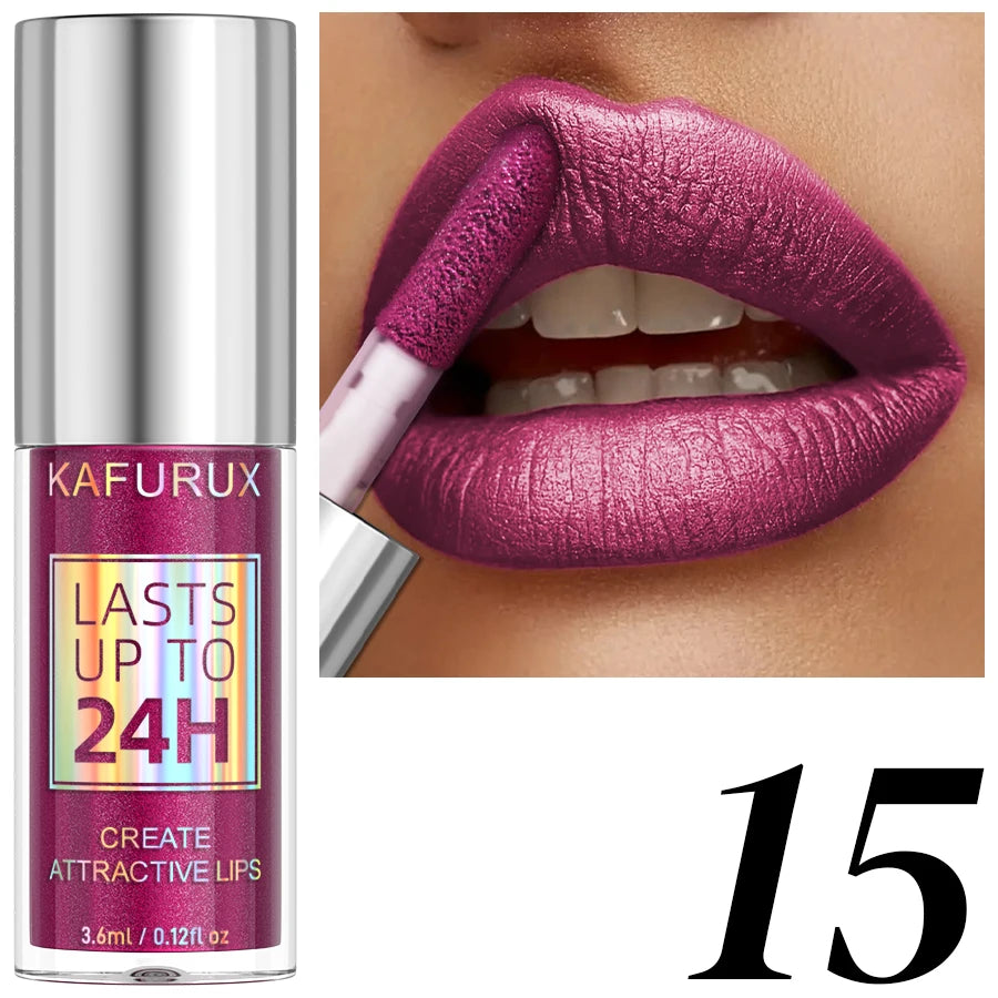20-Color Glitter Lip Gloss Set – Waterproof Diamond Shine