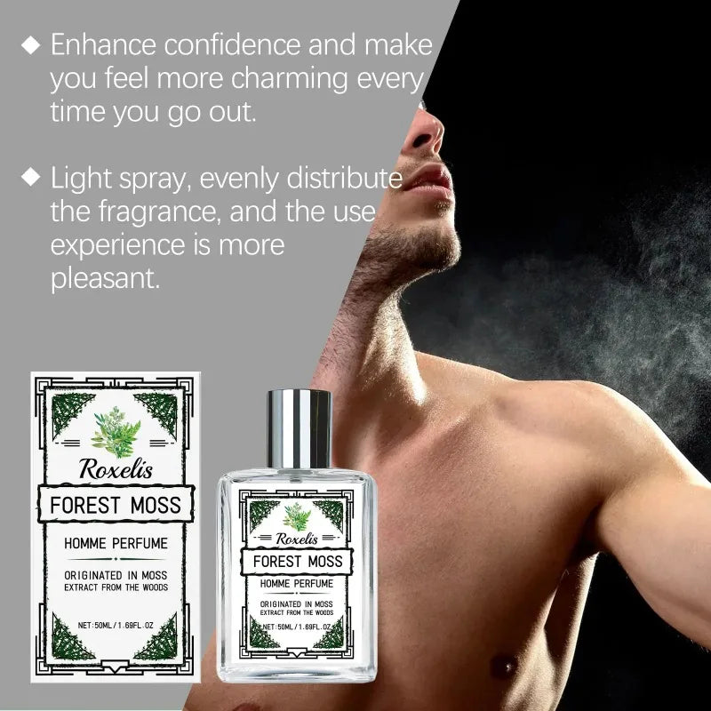 Roxelis Men's Cologne – Fresh Forest Woody Fragrance (50ml)