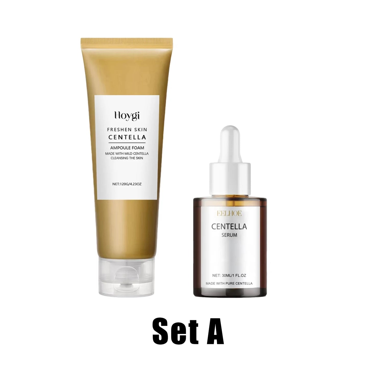 Centella Skincare Kit – Cleansing Oil, Face Wash & Serum for Soothing & Barrier Repair