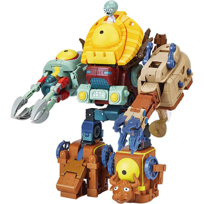 5 in 1 Plants vs Zombies Assembly Deformation BOSS Giant Zombie Robot Action Figure Model Toys Mech PVZ Transforming Gifts