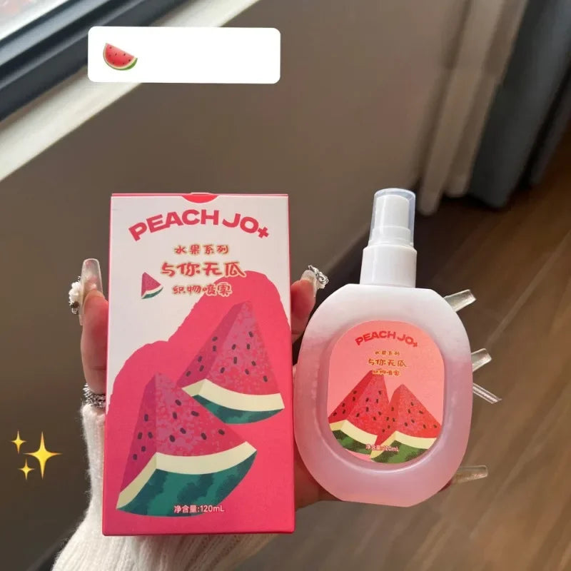 Clothes Perfume Spray Fresh Scent Long Lasting Deodorant for Men and Women Clothing Fruits Peach Odor Air Freshener Fragrance