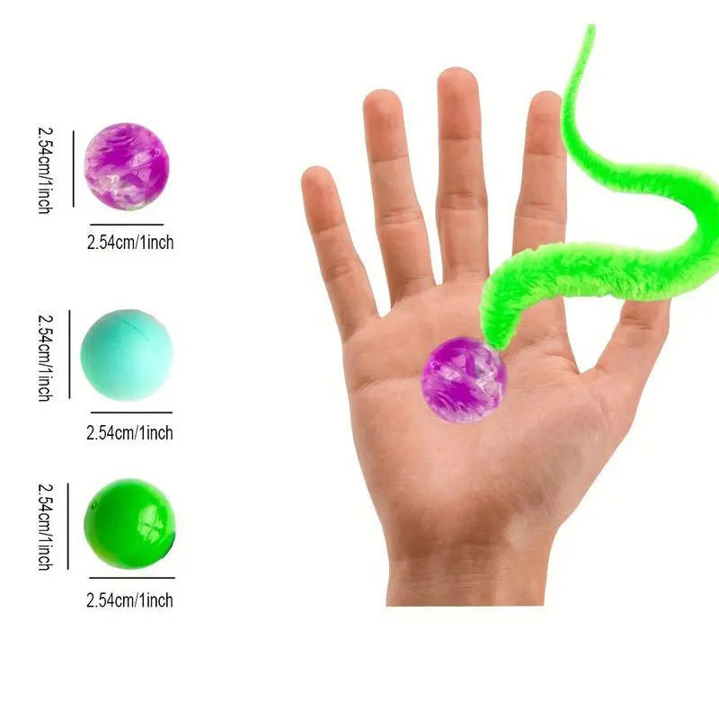 WiggleWorm: Elastic Caterpillar Teaser Toy