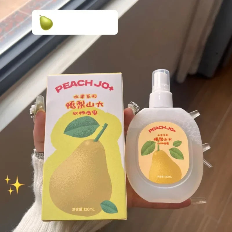 Clothes Perfume Spray Fresh Scent Long Lasting Deodorant for Men and Women Clothing Fruits Peach Odor Air Freshener Fragrance