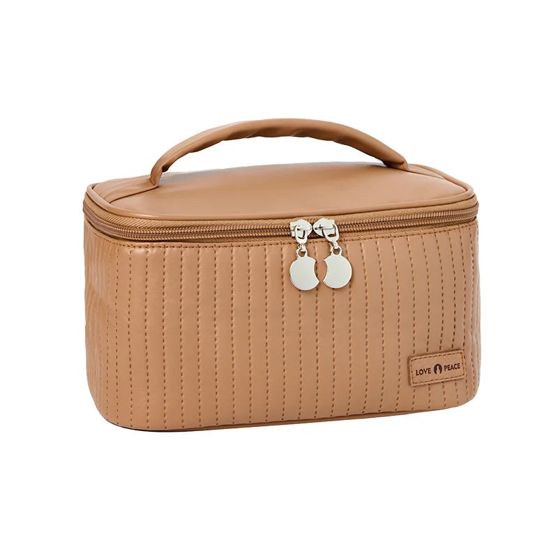 Premium PU Leather Travel Cosmetic Organizer
