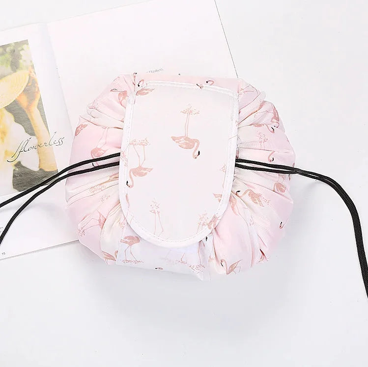 Drawstring Cosmetic Bag – Waterproof Travel Makeup Organizer