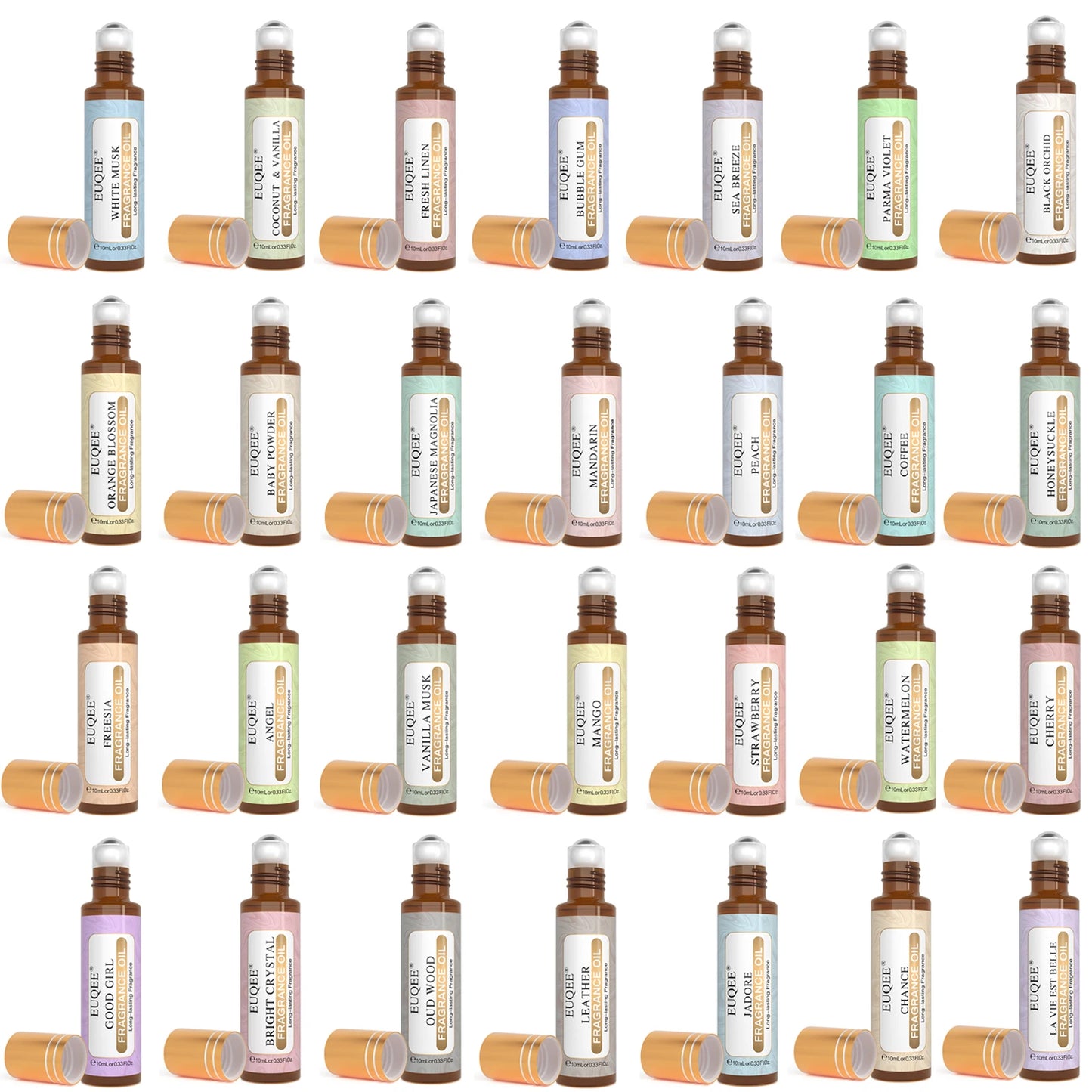 Premium Fragrance Oil Roll-On: Variety Pack (10ml)