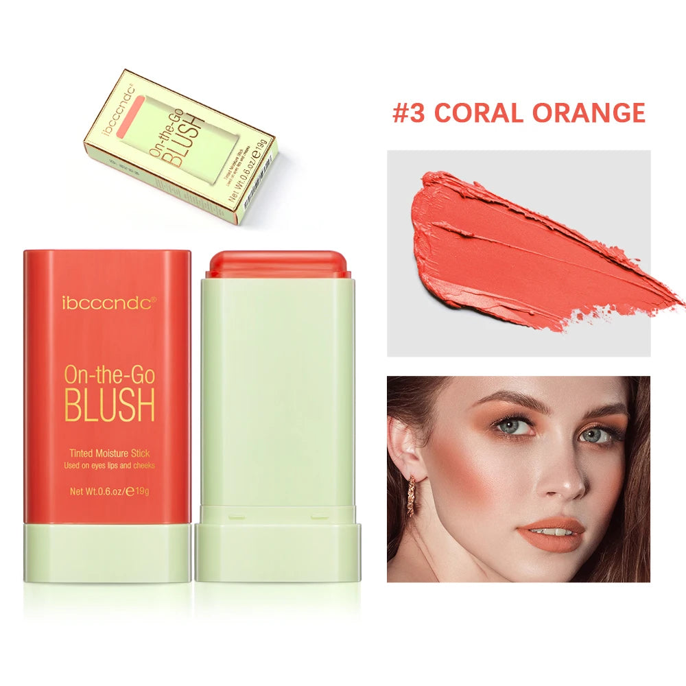 3-in-1 Cream Blush Stick – Lips, Eyes & Cheeks